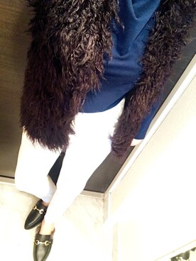 「RESEXXY（リゼクシー）のアイテム（ベスト）」を使った、narumi:]さん（レディース・162cm）の秋コーディネート