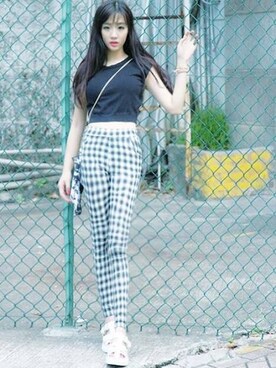 「中環」｜Shanrianaさん（レディース・165cm）の夏コーディネート