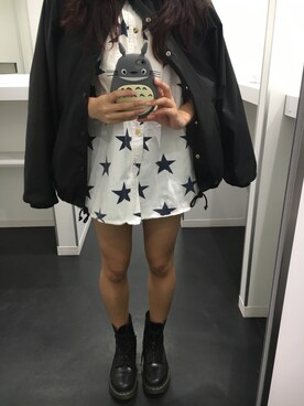 「usedのアイテム（トップス、ホワイト系）」を使った、あさんがーさん（レディース）の春コーディネート