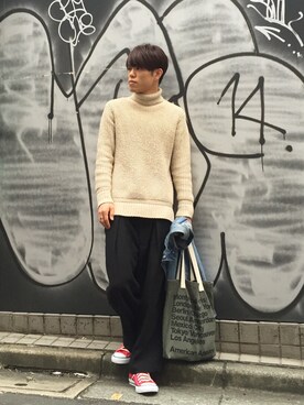 UIさん（メンズ・174cm）の冬コーディネート