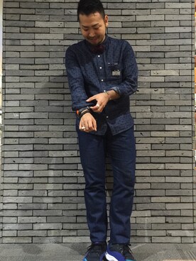 「SEVENDAYS=SUNDAY（セブンデイズサンデイ）のアイテム（スラックス）」を使った、nakayさん（メンズ・173cm）の秋コーディネート