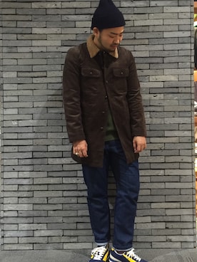 「SEVENDAYS=SUNDAY（セブンデイズサンデイ）のアイテム（スラックス）」を使った、nakayさん（メンズ・173cm）の秋コーディネート
