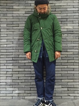 「SEVENDAYS=SUNDAY（セブンデイズサンデイ）のアイテム（カバーオール）」を使った、nakayさん（メンズ・173cm）の秋コーディネート