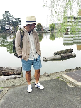 「SEVENDAYS=SUNDAY（セブンデイズサンデイ）のアイテム（シューズ）」を使った、nakayさん（メンズ・173cm）の春コーディネート