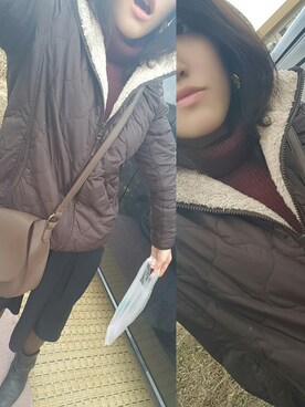 「topic luxe（トピックラックス）のアイテム」を使った、るりさん（レディース・155cm）の冬コーディネート