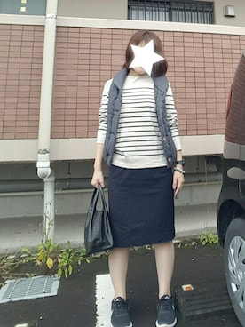 「ナイキスニーカー」｜「アイテム（ハンドバッグ）」を使った、るりさん（レディース・155cm）の秋コーディネート