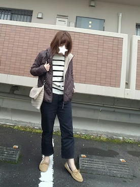 「三角クリップ」｜るりさん（レディース・155cm）の冬コーディネート