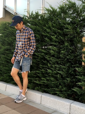 「NEWBALANCE」｜「アイテム（アクセサリー）」を使った、Matsuda Koichiさん（メンズ・168cm）の夏コーディネート