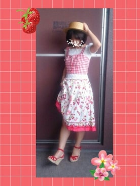 「Doシンプル部」｜「アイテム（福袋/福箱）」を使った、こうめさん（レディース・155cm）の夏コーディネート