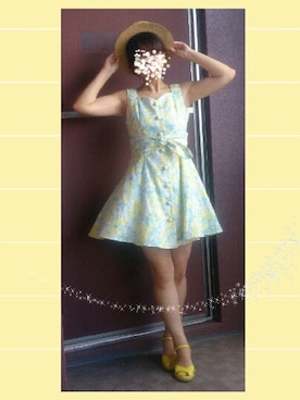 「IMAGE（イマージュ）のアイテム（シューズ）」を使った、こうめさん（レディース・155cm）の夏コーディネート