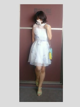「オーガンジー」｜「アイテム（ラッピングキット）」を使った、こうめさん（レディース・155cm）の秋コーディネート