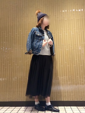 「TOPKAPI（トプカピ）のアイテム（帽子）」を使った、SKAさん（レディース・161cm）の秋コーディネート