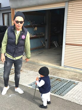「Hanes」｜「アイテム（スウェット）」を使った、masaさん（メンズ・176cm）の秋コーディネート
