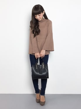 「フレアスリーブ」｜ayumi  sato さん（レディース・155cm）の秋コーディネート
