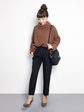 「Riletto（リレット）のアイテム」を使った、ayumi  sato さん（レディース・155cm）の秋コーディネート