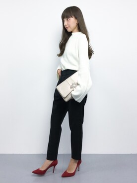 「Dorry Doll（ドリードール）のアイテム（バッグ）」を使った、ayumi  sato さん（レディース・155cm）の秋コーディネート