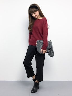 「ACC.（エーシーシー.）のアイテム（トップス）」を使った、ayumi  sato さん（レディース・155cm）の秋コーディネート