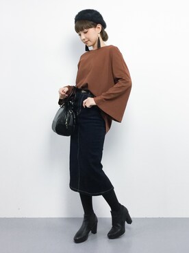 ayumi  sato さん（レディース・155cm）の秋コーディネート