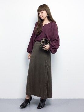 ayumi  sato さん（レディース・155cm）の秋コーディネート