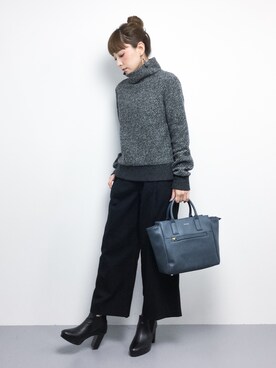 「STYLE DELI（スタイルデリ）のアイテム（パンツ）」を使った、ayumi  sato さん（レディース・155cm）の秋コーディネート