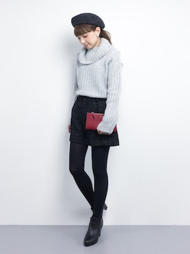 「ef-de（エフデ）のアイテム（トップス）」を使った、ayumi  sato さん（レディース・155cm）の秋コーディネート