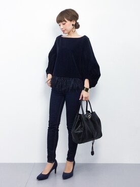 ayumi  sato さん（レディース・155cm）の冬コーディネート