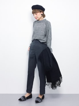 ayumi  sato さん（レディース・155cm）の冬コーディネート