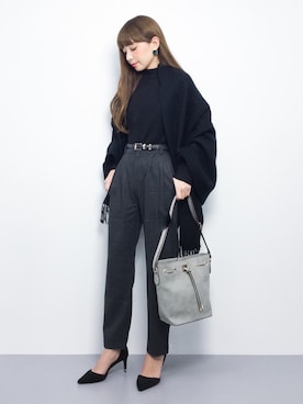 ayumi  sato さん（レディース・155cm）の冬コーディネート