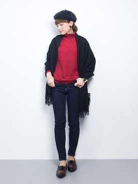 ayumi  sato さん（レディース・155cm）の冬コーディネート