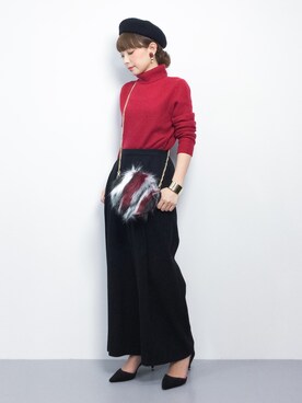 ayumi  sato さん（レディース・155cm）の冬コーディネート