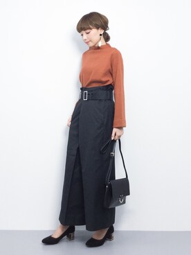 ayumi  sato さん（レディース・155cm）の冬コーディネート