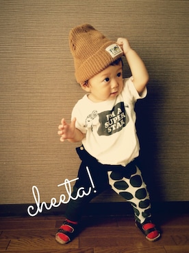 cheetaさん（キッズ・80cm）の秋コーディネート