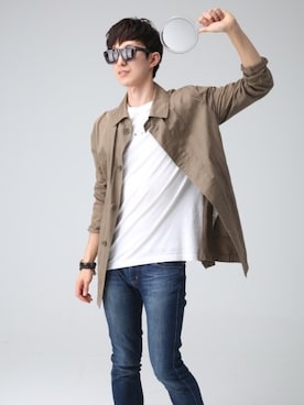 「S.T. Dupont（エス テー デユポン）のアイテム」を使った、J.Hさん（メンズ・181cm）の秋コーディネート