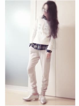「スエット」｜☪fさん（レディース・156cm）の春コーディネート