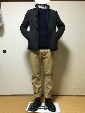 「アイテム（その他アウター）」を使った、きー帽さん（メンズ・160cm）の冬コーディネート