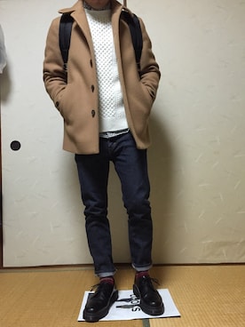 「JOURNAL STANDARD（ジャーナルスタンダード）のアイテム（その他アウター）」を使った、きー帽さん（メンズ・160cm）の冬コーディネート