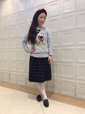 「白タイツ」｜マミッコさん（レディース・152cm・20代）の冬コーディネート
