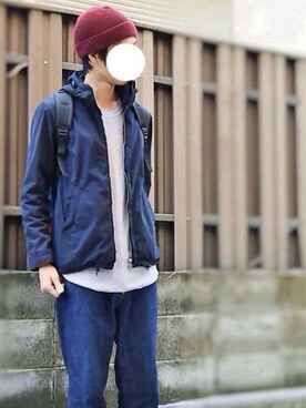 「BASISBROEK（バシスブルック）のアイテム（ブルゾン）」を使った、にこさん（メンズ・185cm）の春コーディネート