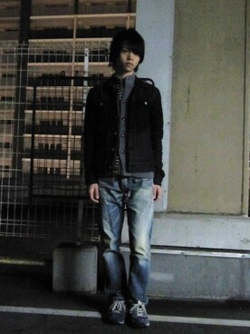 「B'2nd（ビーセカンド）のアイテム（ジャケット/アウター）」を使った、ぽろさん（メンズ・165cm）の冬コーディネート