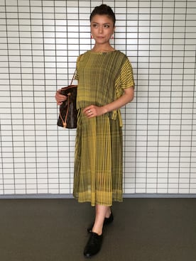 「MONKI」｜Motoko Hana Tanakaさん（レディース・162cm）の夏コーディネート