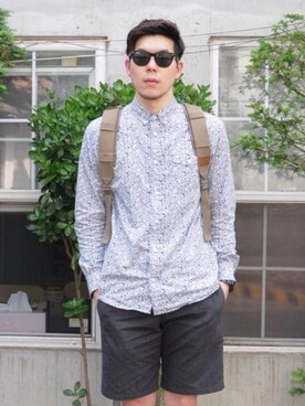「BRIXTON（ブリクストン）のアイテム（パンツ）」を使った、Kinam Kimさん（メンズ・183cm）の秋コーディネート