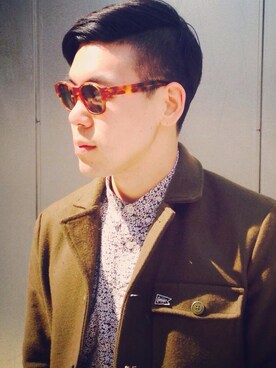 「BRIXTON（ブリクストン）のアイテム（その他アウター）」を使った、Kinam Kimさん（メンズ・183cm）の秋コーディネート