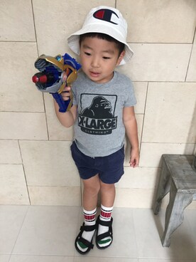 amooon☺︎☁︎さん（キッズ・100cm）の夏コーディネート