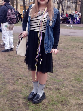 「AVOCA（アヴォカ）のアイテム」を使った、アンアさん（レディース・160cm）の春コーディネート