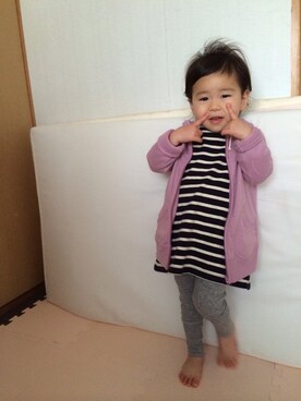 mahoさん（キッズ・90cm）の春コーディネート