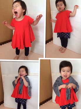 mahoさん(キッズ・90cm)の春コーディネート