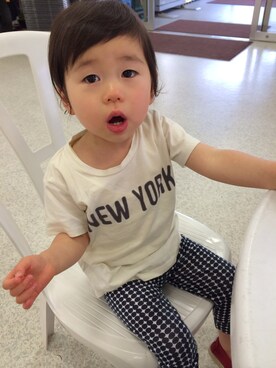 mahoさん（キッズ・90cm）の夏コーディネート