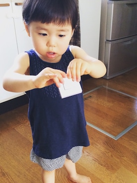 「bakker（バッカー）のアイテム」を使った、mahoさん（キッズ・90cm）の夏コーディネート