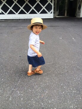 mahoさん（キッズ・90cm）の夏コーディネート