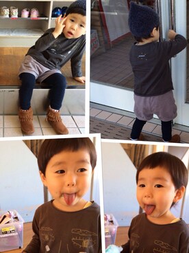 mahoさん(キッズ・90cm)の秋コーディネート